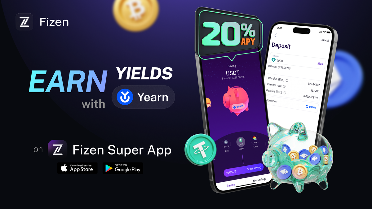 Earn Up To 20% APY Yearn Finance on Fizen