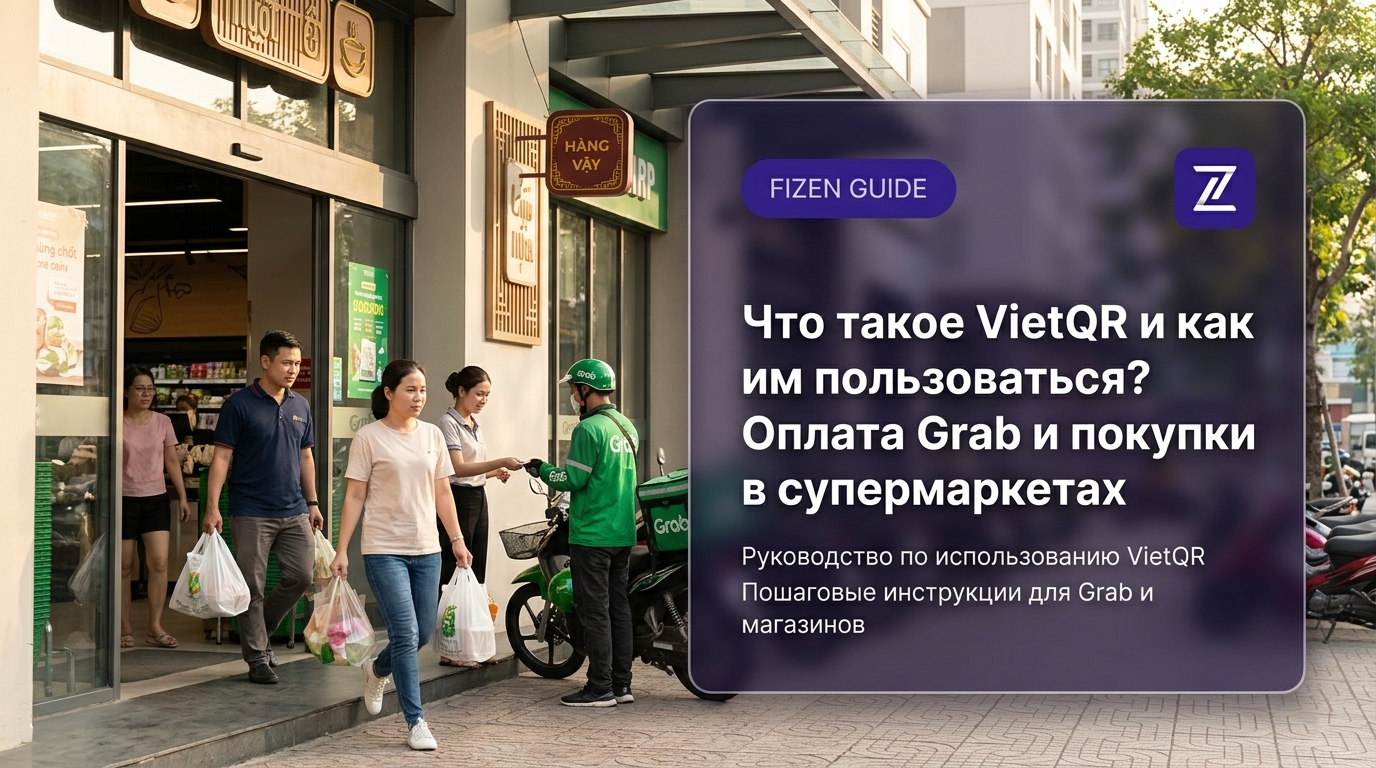 Что такое VietQR и как им пользоваться? Оплата Grab и покупки в супермаркетах
