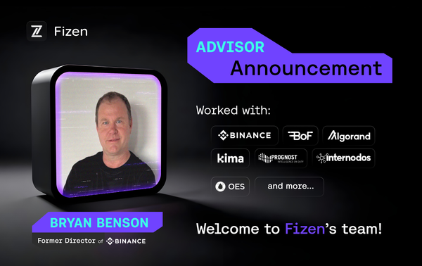 Bryan Benson Joins Fizen Advisory Board to Drive Crypto Payments Strategy